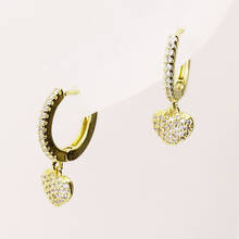 10 Pairs Tiny Zirconia Heart Series zirconia heart shape earrings drop earrings fashion jewelry earrings women earrings  8270 2024 - buy cheap