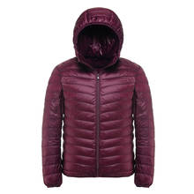 Jaqueta de inverno masculina ultraleve plus size, casaco 5xl 6xl masculino de parka 2024 - compre barato