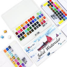 AngelMark Professional 24/36/48 цвет s однотонный набор для нанесения краски с акварелью кисть для рисования товары для рукоделия 2024 - купить недорого