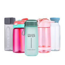 Handy Water Cup Fresh Exercise Large Capacity with Straw Plastic Bottles Male Female Students Portable Square Water Bottle 2024 - buy cheap