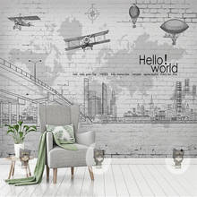 Papel de parede personalizado 3d milofi, mural de design simples, mapa de cidade, fundo, decoração de parede, pintura de sala de estar, quarto 2024 - compre barato