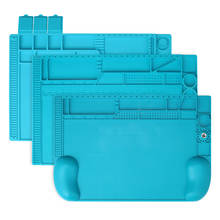 Mechanic Mobile Phone Motherboard Maintenance Blue High Temperature Resistant Work Mat Silicone Rubber Storage Pad 2024 - buy cheap