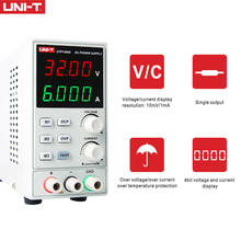 UNI T UTP1306S одноканальный Линейный источник питания постоянного тока стабилизированное напряжение 32 В/6A 4 бит дисплей по току/напряжению/темп защита 2024 - купить недорого