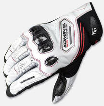 KOMINE GK-167 Carbon Fiber Mesh Motorcycle Gloves GK 167 Motor New White Gloves Men's riding guantes luvas 2024 - buy cheap