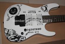Guitarra Eléctrica OUIJA con estuche rígido, edición limitada, blanca, firma de Hammett, nueva KH-2 2024 - compra barato