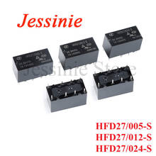 10PCS Mini Relay HFD27-005-S HFD27-012-S HFD27-024-S HFD27 DC 5V 12V 24V 8Pins Sensitive DIP Relays Converter 2024 - buy cheap