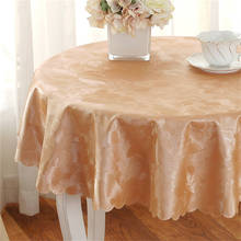 Mantel redondo impermeable para decoración de mesa, mantel para decoración de bodas, fiesta de comedor, rosa, dorado, amarillo, novedad 2024 - compra barato