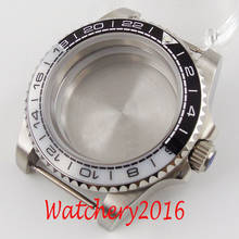 40MM Accessories Parts Sapphire Glass Brushed Ceramic Bezel Watch Case Fit 2836 Miyota 8215 NH35 NH36 Movement 2024 - buy cheap
