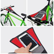 Universal Road MTB Bicycle Sweat Cover Waterproof Bike Turbo Trainer Sweat Absorb Guard Strap Net Cover Tools with Phone Pouch 2024 - buy cheap