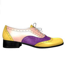 Mocassins femininos de couro legítimo, sapatos oxford primavera 2021 2024 - compre barato