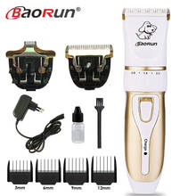 Baorun-kit profissional elétrico recarregável para cortar pelo de cachorro e gato, p3, pet, máquina de cortar pelo, barbear 2024 - compre barato