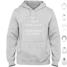 I Can Keep Calm-толстовки Korrasami с длинным рукавом Korra Asami Sato Korrasami I Can Keep Calm Bisexual Bi 2024 - купить недорого