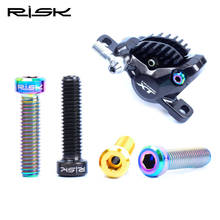 RISK 2pcs M6x23.5mm Titanium Bicycle Disc Brake Master Cylinder Fixing Bolts Mountain Bike Hydraulic Disc Fastening Screw 2024 - buy cheap