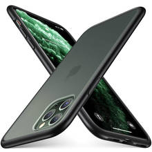 Funda dura mate transparente para iPhone 11 Pro Max X XS XR SE 2 2020 SE2 7 8 Plus 6 6S, accesorios de cubierta de protección de cámara trasera híbrida 2024 - compra barato