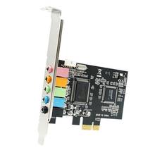 Adaptador de tarjeta de sonido Digital PCI-E, 5,1 canales, 6 canales, CMI8738, CMI8738 2024 - compra barato