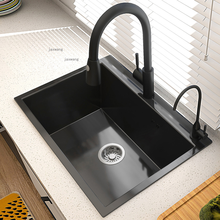 Aço inoxidável restaurante kitchen sink melhoria do agregado familiar único tanque lavagem de louça undermount bacia com dreno acessórios 2024 - compre barato