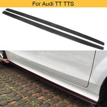 Carro saia lateral avental corpo kit para audi tt 8j 2 porta casal 2013 2014 tts conversível 2008-2013 saias laterais kits de corpo de fibra de carbono 2024 - compre barato