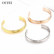 OUFEI Stainless Steel Jewelry Woman Charms Rose Gold Luxury Bracelets Bangles For Women Fashion Jewelry Accessories 2024 - buy cheap