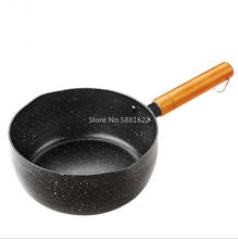 Pans 18/20 CM Soup Stock Pots Maifan Stone Cookware with Wooden Handle Milk Pot Universal Frying Pan Kitchen Pot Frying Pan 2024 - buy cheap