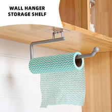 2021 Kitchen Paper Roll Holder Towel Hanger Rack Bar Cabinet Rag Hanging Holder Bathroom Organizer Shelf Toilet Paper Holders 2024 - buy cheap