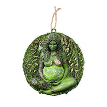 Mother Earth Statue Pendant Earth Green Gaia Mother Goddess Wooden Ornaments Necklace Wall Door Window Decoration 2024 - buy cheap