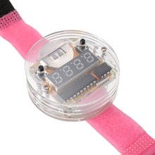 1 комплект, новые светодиодные электронные часы «сделай сам» с прозрачной крышкой, аксессуары для умных электронных часов 2024 - купить недорого