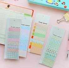 1 Pcs/lot New Fresh Natural Postoral Style Sticky Notepad Note Memo Message Post Writing scratch pad marker label 2024 - buy cheap