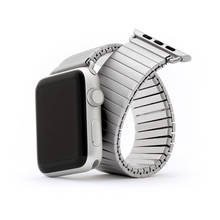 Correa de acero inoxidable para apple watch, banda elástica de Metal para iWatch de 44mm, 40mm, 42mm y 38mm, serie iwatch 6 5 4 3 2024 - compra barato