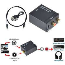 HD 1080P Digital Optical Coaxial Toslink Fiber Conversion SPDIF Coax to Analog RCA Audio Converter Adapter RCA L/R 3.5mm 2024 - buy cheap