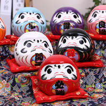 4.5 cópias de cerâmica japonesa daruma lucky gato cofrinho de escritório feng shui artesanato caixa de dinheiro decoração de casa presentes 2024 - compre barato
