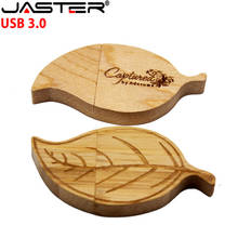 USB 3.0 Wooden leaf simulation golden tree leaves usb flash drive Memory card pen drive pendrive 4GB 8GB 16GB 32GB 64GB 2024 - buy cheap