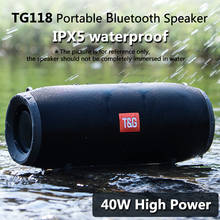 High power  portable bluetooth speaker outdoor Column Computer Wireless Speakers Subwoofer BoomBox Music-Center-Radio TG118 2024 - buy cheap