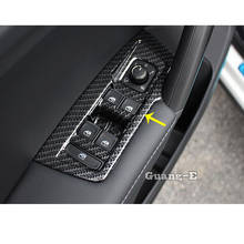 Для VW TiguanL Tiguan L MK2 2016 2017 2018 2019 2020 автомобильный ABS хромированный Внутренний дверной оконный стеклянный переключатель панель крышка рамка 4 шт. 2024 - купить недорого