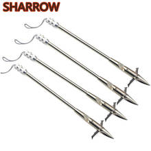 3/6/12 Uds arco de pesca Arrowheads tirachinas dardo catapulta puntas de Honda puntas de cabeza ancha Acero al aire libre Bowfishing Accesorios 2024 - compra barato