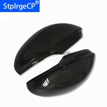 high quality For Alfa Romeo Giulia Carbon Fiber Rear View Mirror Cover Side Mirror Caps Black Finish 2016 - UP car styling 2024 - buy cheap