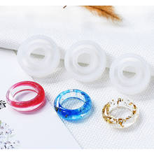 Moldes de resina para anillos de joyería, moldes de fundición de silicona para anillos de resina DIY, herramientas de molde de silicona para Resina epoxi de arcilla 2024 - compra barato