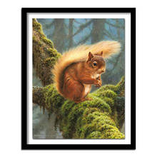 Full Square/Round Drill 5D DIY Diamond Painting "Forest squirrel" 3D Embroidery Cross Stitch  Home Decor A00692 2024 - buy cheap