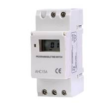 Temporizador electrónico semanal programable, temporizador Digital THC15A AHC15A, 7 días, interruptor de tiempo, relé Din Rail AC 24V DC 12V 110V 220V 2024 - compra barato