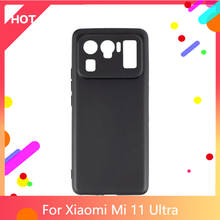 Funda trasera de silicona suave para Xiaomi Mi 11 Ultra, carcasa delgada a prueba de golpes, mate, TPU 2024 - compra barato