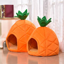 Creative Pineapple Shape Pet Kennel Cat Nest Dog Bed Winter Warm Foldable Dog House Soft Cushion for Small and Large Puppy 2024 - buy cheap