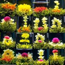 16 Pieces Blooming Tea 2020 Different Flower Handmade Flower Chinese Tea Flowering pearls Herbal Crafts Flowers Gift Packing 2024 - buy cheap