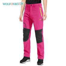 WOLFONROAD Soft shell Waterproof Hiking Pants for Women's Ski Snowboard Warm Pants Winter Windproof Camping Climbing Trousers 2024 - buy cheap