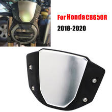 Parabrisas delantero para motocicleta, Deflector de viento, escudo CNC de aluminio pequeño, para Honda CB650R 2018 - 2020 2019 CB 650R 2024 - compra barato