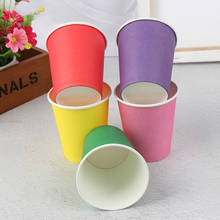 10pcs Color Disposable Cups Handmade Paper Cups Kindergarten DIY Handmade Materials Household Coffee Cup Kitchen Accessories 2024 - buy cheap