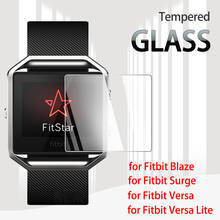 2.5D Tempered Glass Screen Protector For Fitbit Surge / Blaze / Versa Lite Smart Watch Explosion-proof Anti-Scratch Film 2024 - buy cheap
