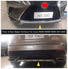 Protector de parachoques delantero y trasero para Lexus NX200 NX300 NX300H 2017-2020, difusor de placa, antiimpacto, accesorios de alta calidad 2024 - compra barato
