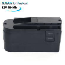 12V 3.3 Ah Ni-mh Battery for Festool Festool C 12 C 12 Duo C 12 LI T 123 T 123 Li T3 TDK 12 564167 564378 491821 494522 494917 2024 - buy cheap