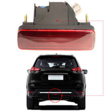 Luz vermelha da lâmpada de freio para nissan xtrail t32 rogue 2014-2020 acessórios do carro traseiro cauda amortecedor centro refletor abs luz traseira da cauda 2024 - compre barato