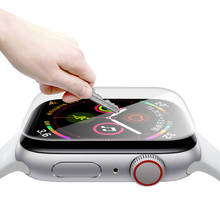 Tira para apple watch band, 44mm, 40mm, 38mm, 42mm, 10d, hd, protetor de tela, película, acessórios de relógio, pulseira apple watch 3 4 5 6 se 2024 - compre barato
