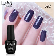 Ibdgel-esmalte em gel para unha, 12 pçs, cor roxa, pintura de unha, semipermanente, uv, lâmpada led, esmalte, esmalte 2024 - compre barato